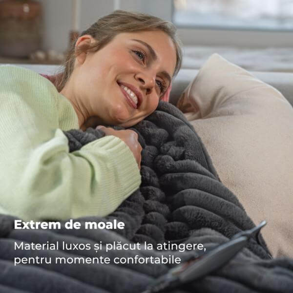 Beurer HD 82 Patura electrica Stockholm gri inchis