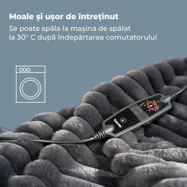 Beurer HD 82 Patura electrica Stockholm gri inchis