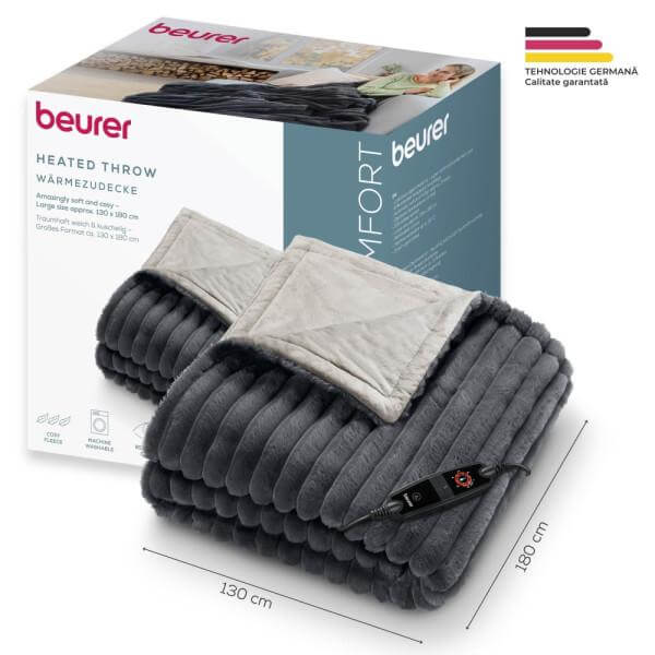 Beurer HD 82 Patura electrica Stockholm gri inchis