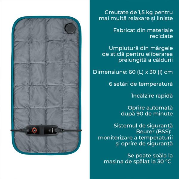 Beurer HK 145 Perna electrica grea antistres 1.5 kg Green Planet