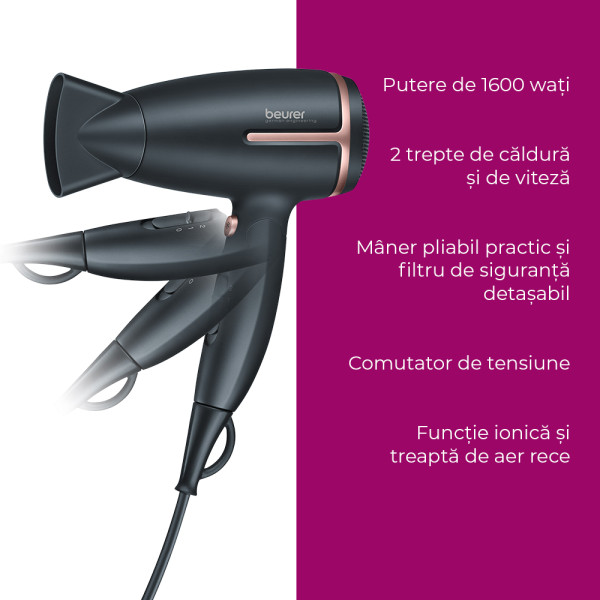 Beurer HC 25 Uscator de par pentru voiaj