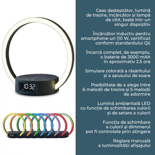 Beurer WL 65 Ceas desteptator cu lumina naturala si incarcator