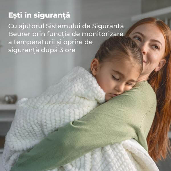 Beurer HD 82 Patura electrica Helsinki alb pudrat