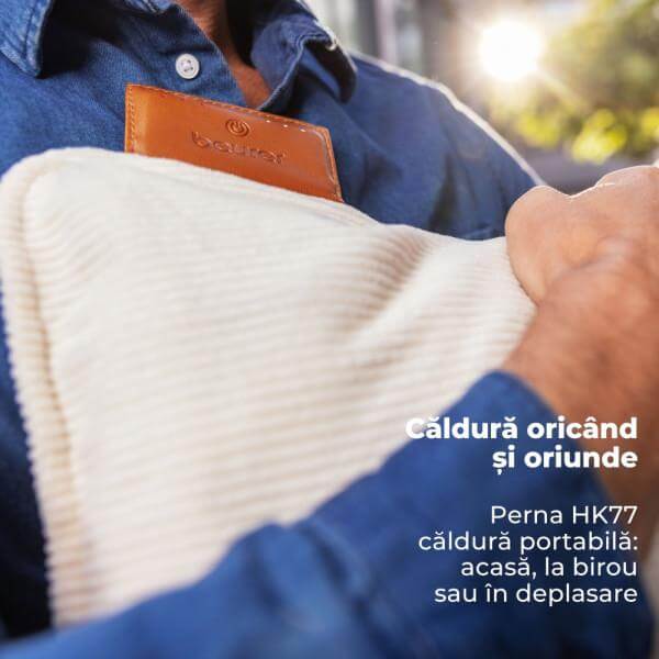 Beurer HK 77 Perna electrica cu acumulator, culoare: Crem