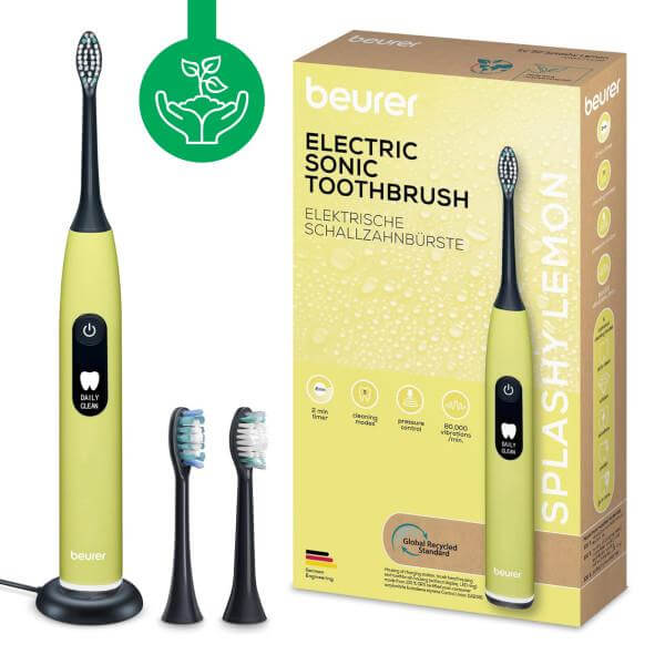 Beurer SC 50 Periuta de dinti electrica sonica Splashy Lemon Green Planet