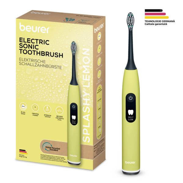 Beurer SC 50 Periuta de dinti electrica sonica Splashy Lemon Green Planet