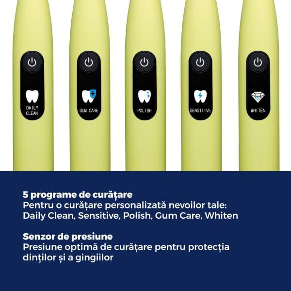 Beurer SC 50 Periuta de dinti electrica sonica Splashy Lemon Green Planet