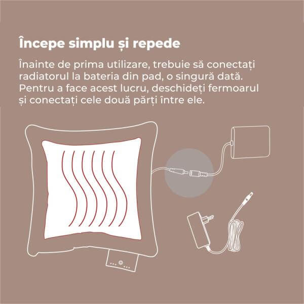 Beurer HK 77 Perna electrica cu acumulator, culoare: Taupe