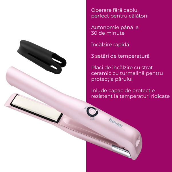 Beurer HS 20 Placă de întins părul cu acumulator