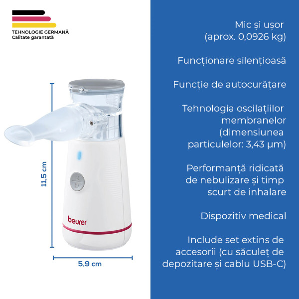 Beurer IH 47 Aparat de aerosoli Beurer IH 47 Aparat de aerosoli