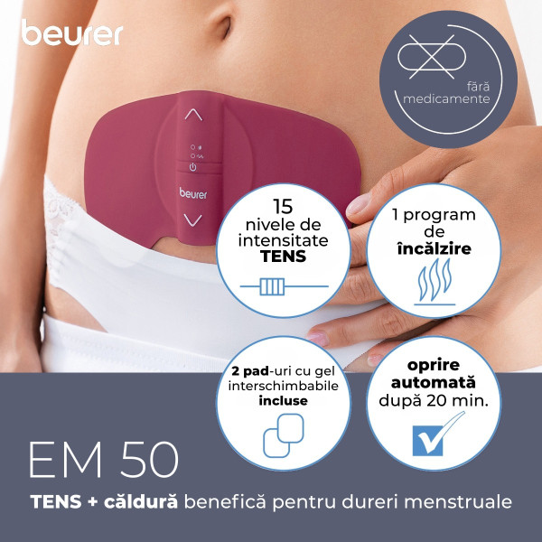 Beurer EM 50 Aparat de ameliorare a crampelor menstruale