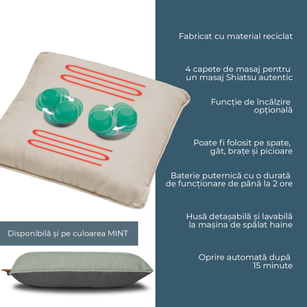 Beurer MG 139 BEJ Perna pentru masaj Beurer MG 139 BEJ Perna pentru masaj
