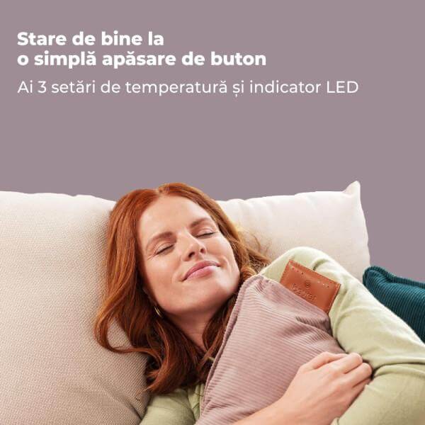 Beurer HK 77 Perna electrica cu acumulator, culoare: Liliac