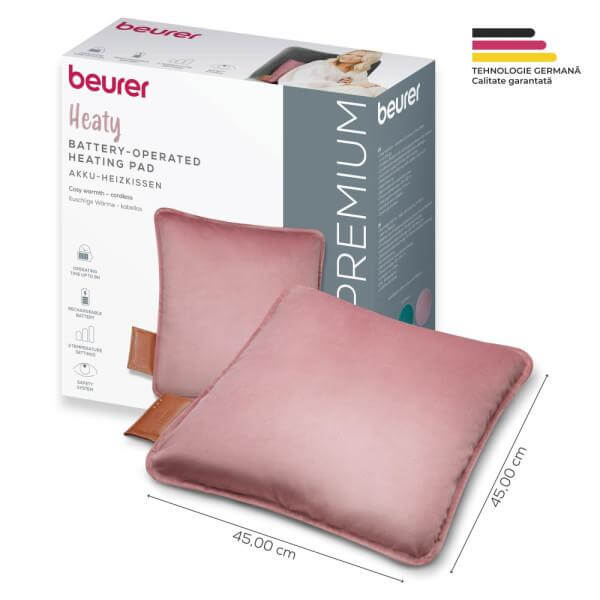 Beurer HK 77 Perna electrica cu acumulator, culoare: Rose