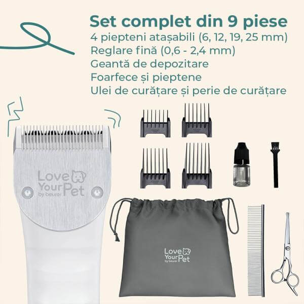 Aparat de tuns blana Fluffy PP 110 Beurer