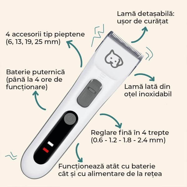 Aparat de tuns blana Fluffy PP 110 Beurer