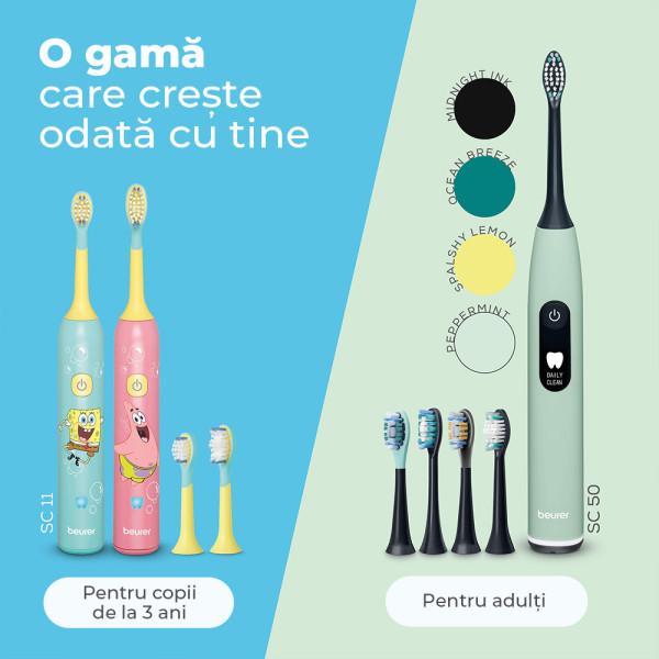 Periuta de dinti electrica sonica pentru copii, SC 11 Aqua Blue Periuta de dinti electrica sonica pentru copii, SC 11 Aqua Blue